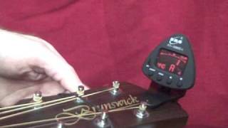 How to tune a guitar using a digital tuner [upl. by Gyatt]