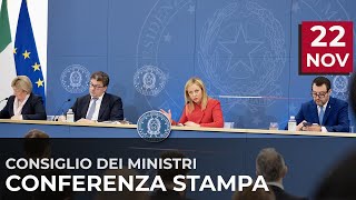 Conferenza stampa del Presidente Meloni [upl. by Drucie]