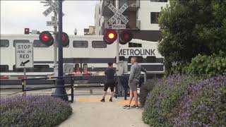 Metrolink F125 arrives in Oceanside in June 2021 [upl. by Enerahs884]