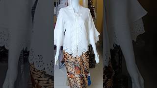 Kebaya Encim Aldora Motif Laser Cut Bunga  Bahan Baloteli Premium Halus Lembut Adem kebayaencim [upl. by Lidah]