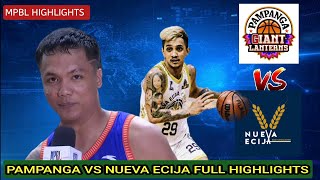 Pampanga VS Nueva Ecija Highlights  MPBL 2023 Regular Season MPBL pampangagiantlanterns [upl. by Eannej702]