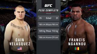 UFC 3  CAIN VELASQUEZ vs FRANCIS NGANNOU ps4 [upl. by Inirt843]