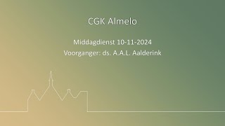 CGK Almelo 10112024 middagdienst [upl. by Mieka]