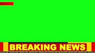 Breaking News Green Screen Frame  News Frame Green Screen  No Copyright  4K [upl. by Jo-Ann]