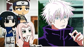 Naruto friends react to Naruto as Gojo Satoru  Gacha React  Jujutsu Kaisen [upl. by Ayrb]