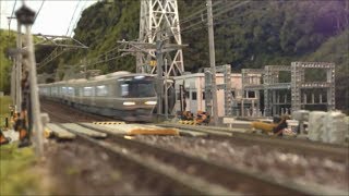 Nゲージ JR西日本 223系＆225系 新快速 PART2 車窓～View From A Train Window [upl. by Yanel984]