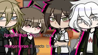 RepostFinished Danganronpa 1  2 reacts to eachother ships included [upl. by Lundell217]