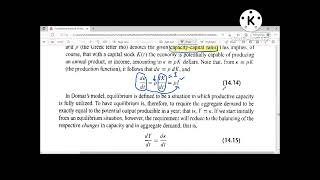 Harrod Domar Grwoth Model  Use of 1st Order Differential equations to find time path EconomicsTv [upl. by Eelydnarb]