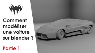 Comment modéliser une voiture lamborghini reventon 2008 sur Blender Partie 1 [upl. by Filberto]