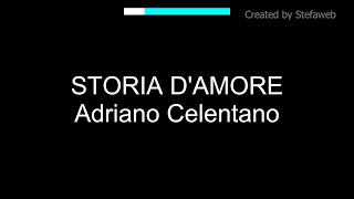 Adriano Celentano  Storia damore Karaoke Originale  cori [upl. by Anselmi]