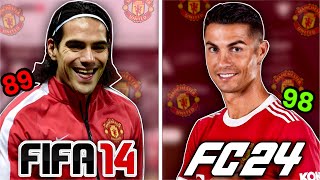 ¡Reconstruyo Al Manchester United Desde FIFA 14 Hasta FC 24 [upl. by Ocir]