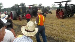 5 Rumely Tractors pulling a 66 bottom plow [upl. by Arretahs515]