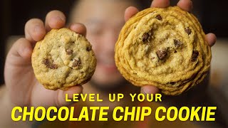 Chocolate Chip Cookie Upgrade Crinkly Chewy Browned Butter  Easy NoMixer Recipe [upl. by Varden155]