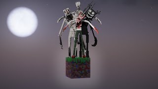 Minecraft One Block but its EVERY HORROR MOD 4 [upl. by Adlemi]