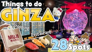 Things to do in Ginza Tokyo  Japan Travel Ultimate Guide  Shopping Restaurants [upl. by Cohligan]