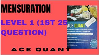 Mensurationace quant level 1 questionspart1detailed solution with explanation sbirrbibpsrbi [upl. by Ekoorb686]