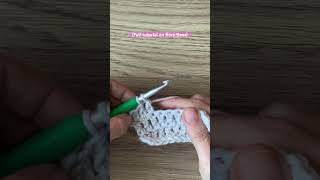 How to crochet extended double two together decrease edc2tog in IS crochet terms crochettutorial [upl. by Carlie]