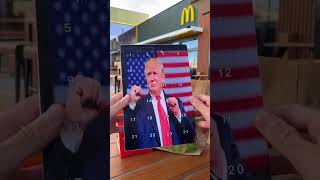 From flipping burgers to making a collab 🍔🇺🇸 shorts trump trump2024 usa [upl. by Euh]