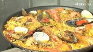 Paella recipe  How to make paella  Seafood paella [upl. by Lorenz666]