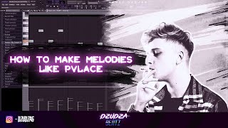 How To Make Melodies Like PVLACE for Southside  Wheezy etc  FL Studio 11 Tutorial [upl. by Melburn]