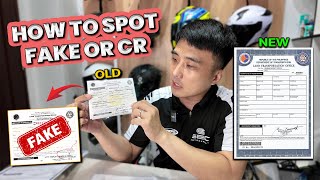 How To Check Papers When Buying Used Motorcycle In 2024  Spot Fake ORCR [upl. by Eesdnyl]