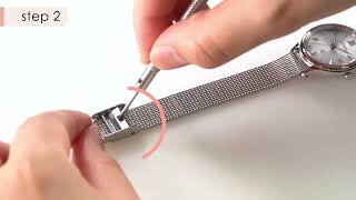 BOMAR Watch strap adjustment for the changeable strap [upl. by Aikaj181]