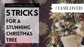 Decorate a Stunning Christmas Tree Using These 5 Tricks  Christmas Decor [upl. by Davie]