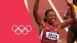 London 2012 200m Champion Allyson Felix Exclusive Interview  Athlete Profile [upl. by Eusadnilem]