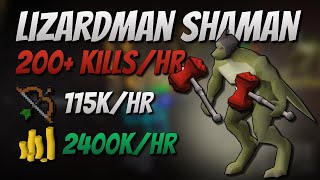 200 KillsHr Lizardman Shaman 115K EXP  2400K GPHr [upl. by Natek]