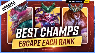 The 5 NEW BEST Champions to Climb for EVERY RANK  League of Legends [upl. by Einnad]