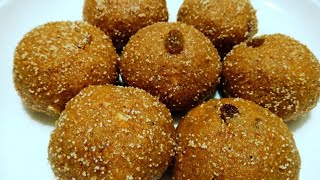 ગોળ નાં ચુરમાંના લાડવા  Gujarati Churma na Ladoo recipe [upl. by Eelreveb]