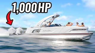 Worlds Fastest Pontoon 1000 HP [upl. by Erdeid]