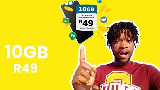 How To Buy 10Gig MTN Data Bundles With R49  Students data deal [upl. by Ellehcal]