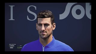 Tiebreak PC Novak Djokovic Vs Jannik Sinner ATP 1000 Toronto Expert difficulty [upl. by Valente]