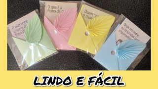 COMO FAZER ENVELOPE PARA CARTA DOBRADURA DE FOLHA  Envelope with leaf Making Tutorial [upl. by Akihsan507]