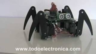 ROBOT ARAÑA CAMINANTE robot inteligente piezas de robótica [upl. by Askari]