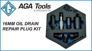 AGA Oil Drain Plug Repair Kit 16mm Version [upl. by Jamey789]