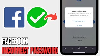 How To Fix Facebook Incorrect Password  Instagram Password On Facebook [upl. by Asamot520]