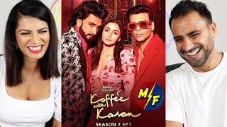 KOFFEE WITH KARAN  Season 7  Ep 1  ALIA BHATT amp RANVEER SINGH Rapid fire REACTION [upl. by Abigael872]