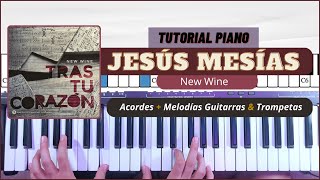 Jesús Mesías  New Wine  Tutorial Piano [upl. by Pool855]