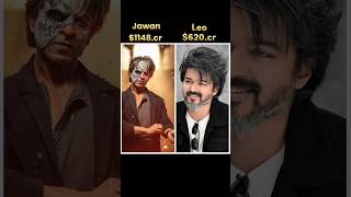 Shahrukh Khan vs thalapathy Vijay movie collection🔥💯👿 sharukhkhan thalapathyvijay jawan leo [upl. by Nahgeam]