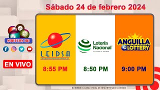 Lotería Nacional LEIDSA y Anguilla Lottery en Vivo 📺│Sábado 24 de febrero 2024  855 PM [upl. by Debora]