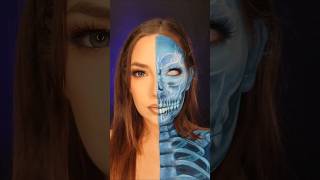 🩻 xray vision 🩻 halloweenmakeuplook makeup halloweenideas makeuptutorial makeupartist [upl. by Rases510]