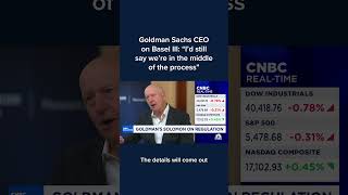 Goldman Sachs CEO on Basel III Id still say were in the middle of the process [upl. by Hcra695]