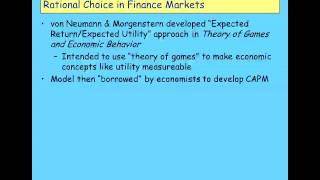 Keen Behavioural Finance 2011 Lecture03 Finance Markets Behaviour Part 1 [upl. by Okin]