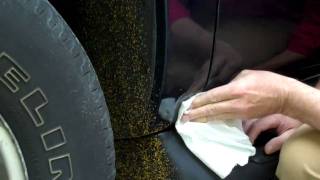 Removing Road Stripe Paint from Car Fender with BioSolv [upl. by Arutak811]