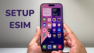 How To Set Up eSIM on iPhone 15 Pro Max [upl. by Sondra790]