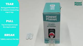 How to setup your Happi Planet Laundry Detergent Super Saver Pack [upl. by Neirda]