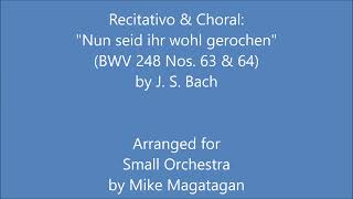 Recitativo amp Choral quotNun seid ihr wohl gerochenquot BWV 248 Nos 63 amp 64 for Small Orchestra [upl. by Libbna75]