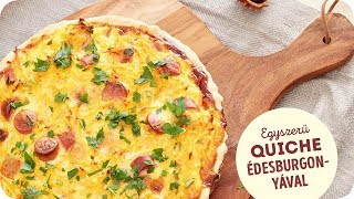 Egyszerű quiche édesburgonyával [upl. by Nyladnewg]